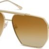 SOJOS Retro Oversized Square Polarized Sunglasses for Women and Men Vintage Shades UV400 Classic Large Metal Sun Glasses