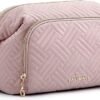 BAGSMART Travel Makeup Bag, Cosmetic Bag Make Up Organizer Case,Large Wide-open Pouch for Women Purse for Toiletries Accessories Brushes